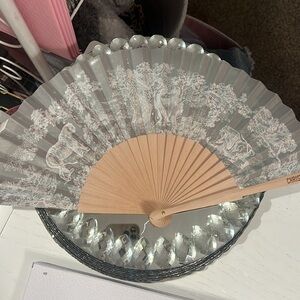 Dior Gray Eventail Fan